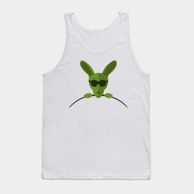 Green Kangaroo Tank Top by Dheograft